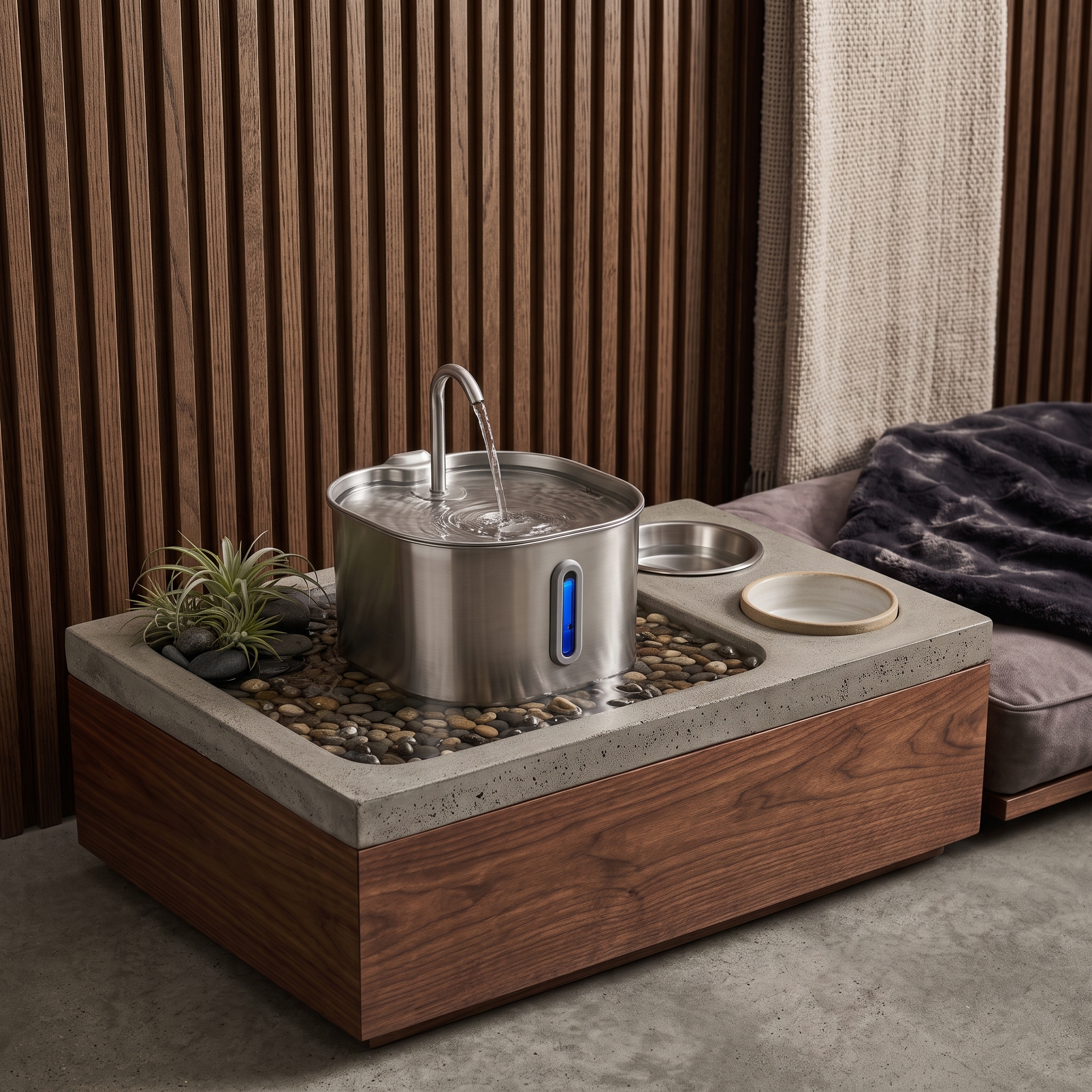 PurePaws Flow 304 Stainless Steel Pet Water Fountain — Image 1